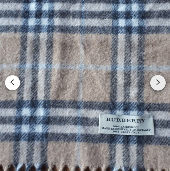 Burberry Vintage Scarf Nova Check lambs Wool scotland 90s - Picture 5 of 11